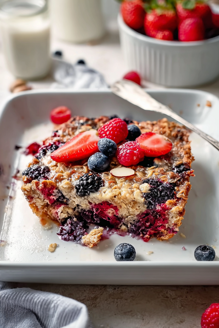 Meal Prep Magic: Versatile Baked Berry Oatmeal for Any Weekday